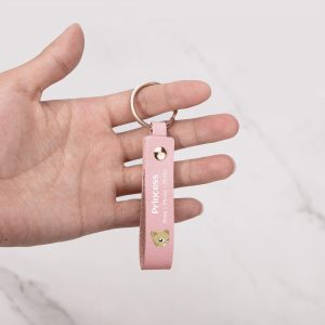 Customizable - Princess - Leather Keychain
